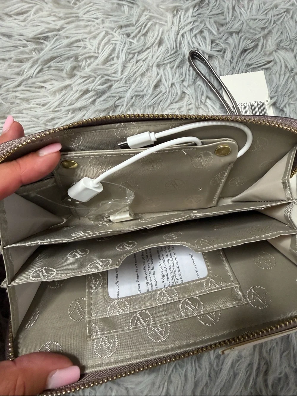 Adrienne Vittadini Phone Charging Port Wallet